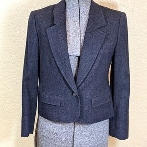 Vtg Pendleton 100% Virgin Wool Suit Blazer Sports Cropped Jacket